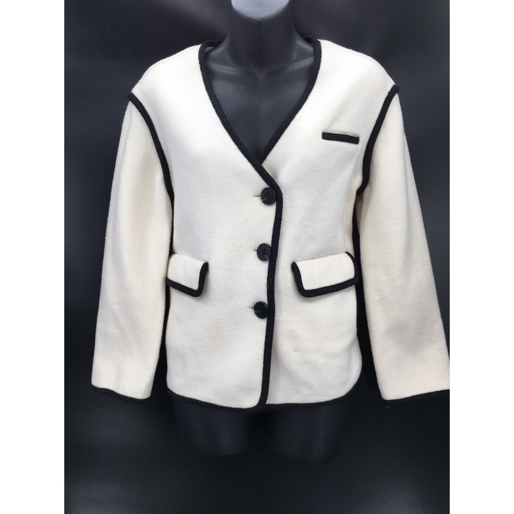 Hopeshow Women's Long Sleeve Pockets Tweed Classic Jacket‎ Size XS 150/76A